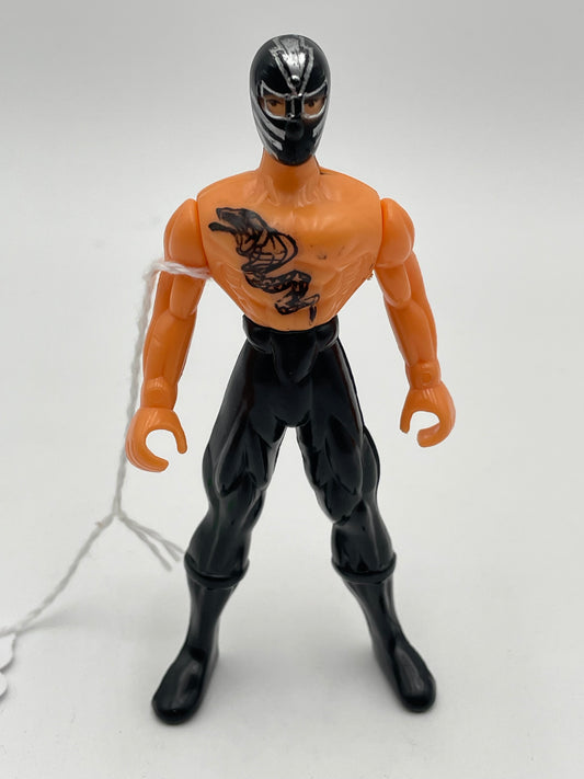 Hard Plastic Black Tattooed Vintage Wrestler #104009