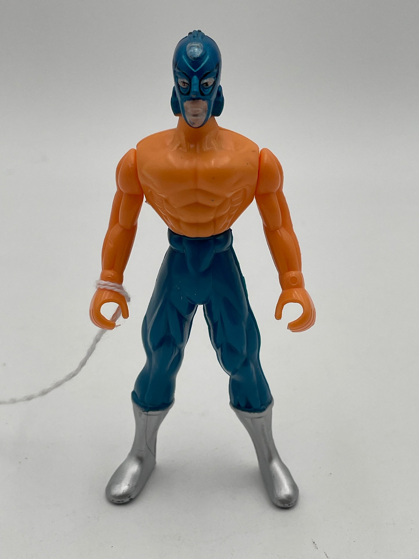 Hard Plastic Blue Vintage Wrestler #104008