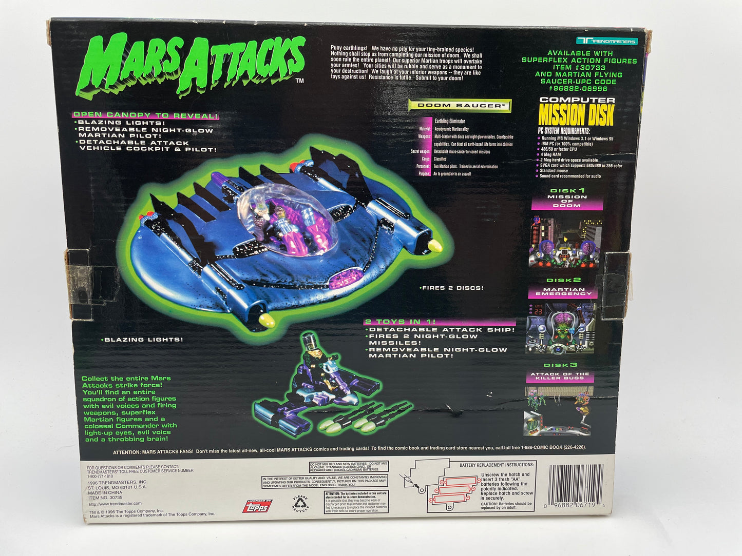 Mars Attacks! - Martian Doom Saucer 1996 #104737