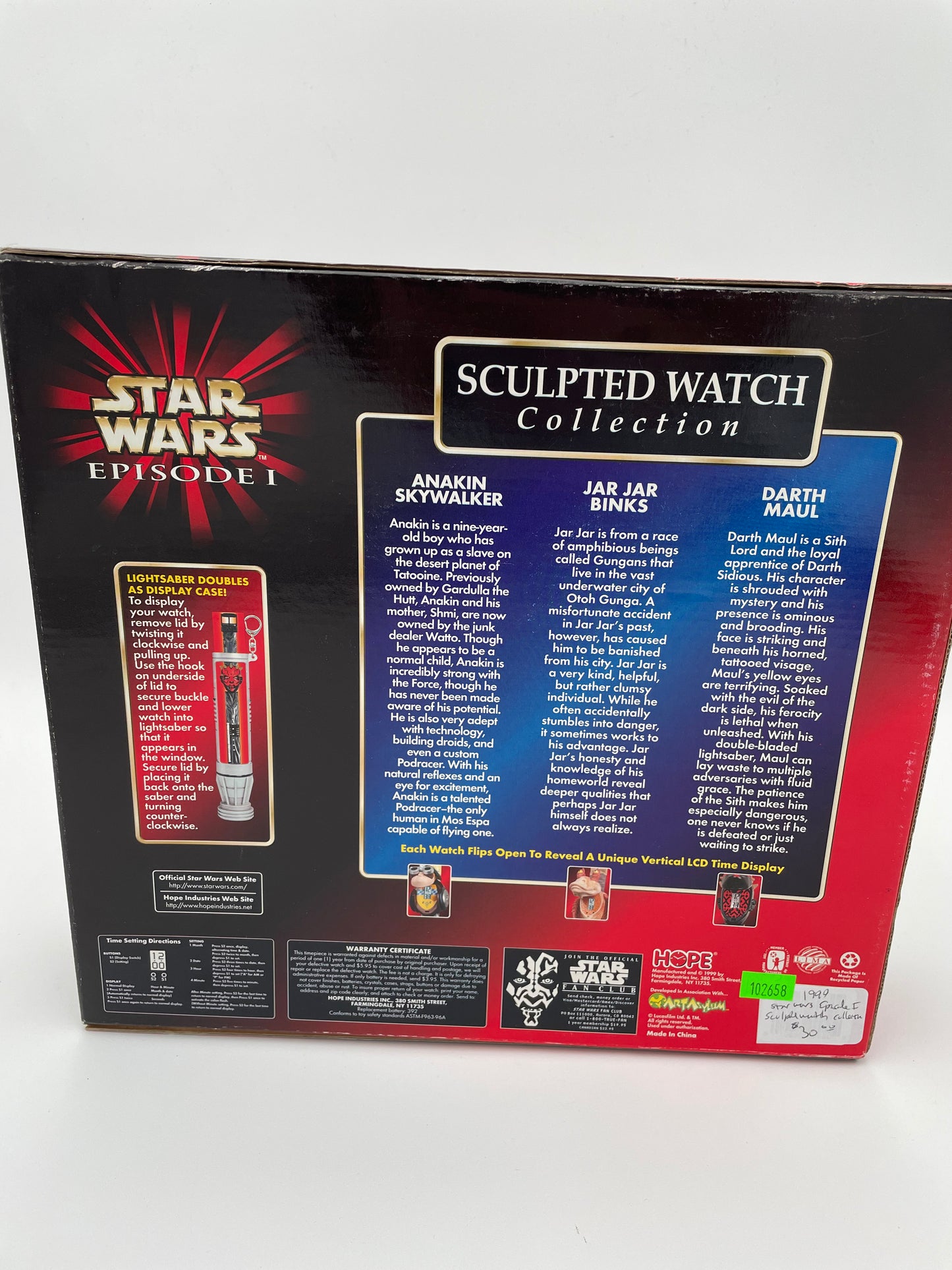 Star Wars - Episode 1 - Sculpted Watch Collection 1999 #102658