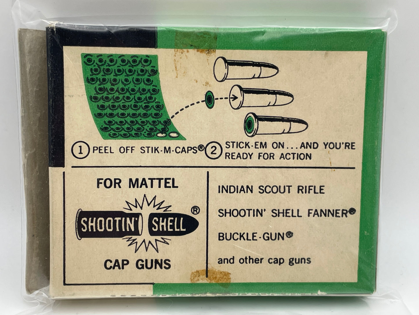 Mattel Stik-M-Caps RARE 1958 #101823