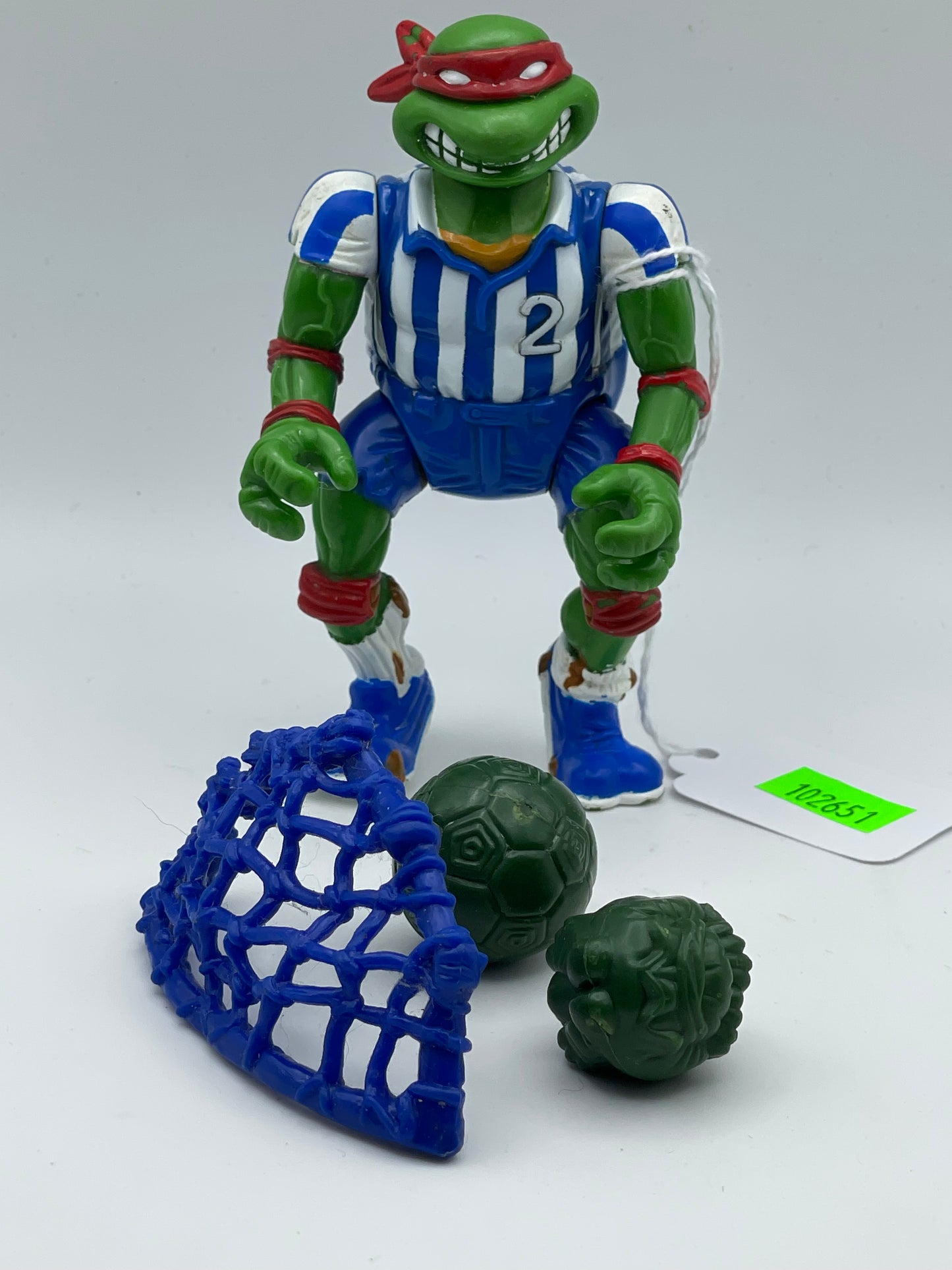 TMNT - Sewer Sports Shell Kickin’ Raph w/ accessories 1991 #102651