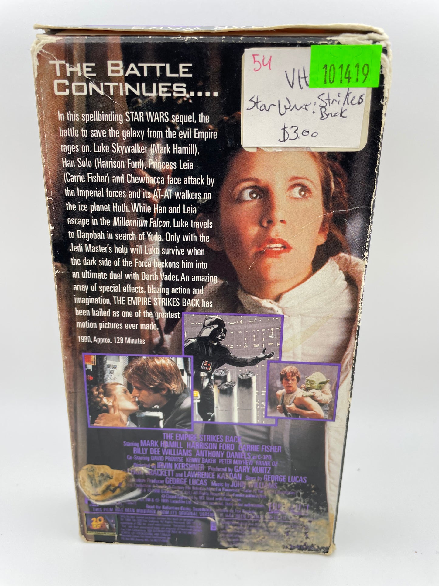 Star Wars - VHS - Empire Strikes Back 1995 #101419