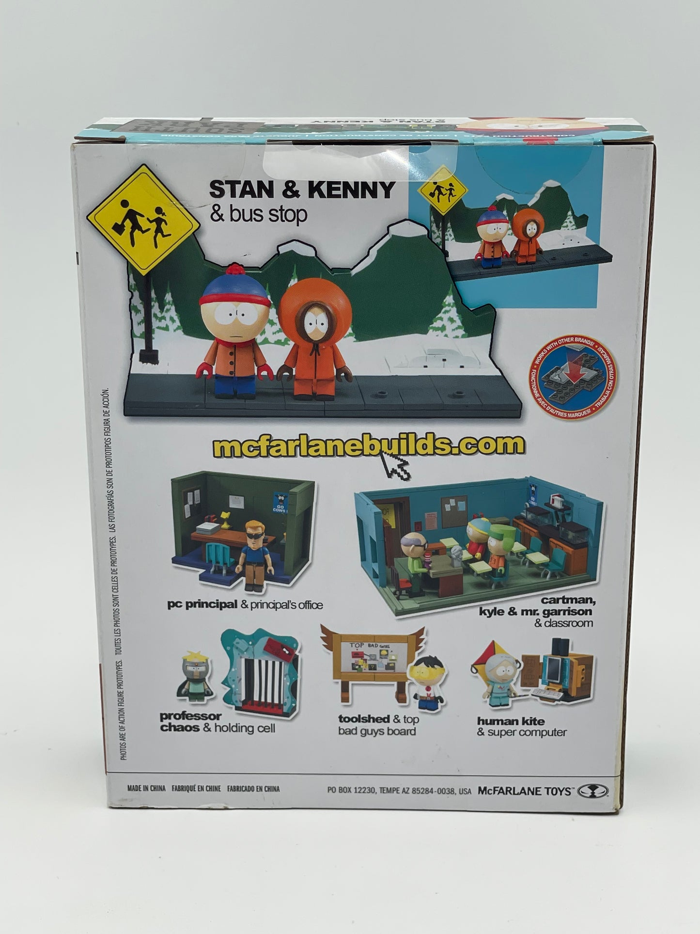 McFarlane Construction Set - South Park - Stan & Kenny Bus Stop 2017 #104389