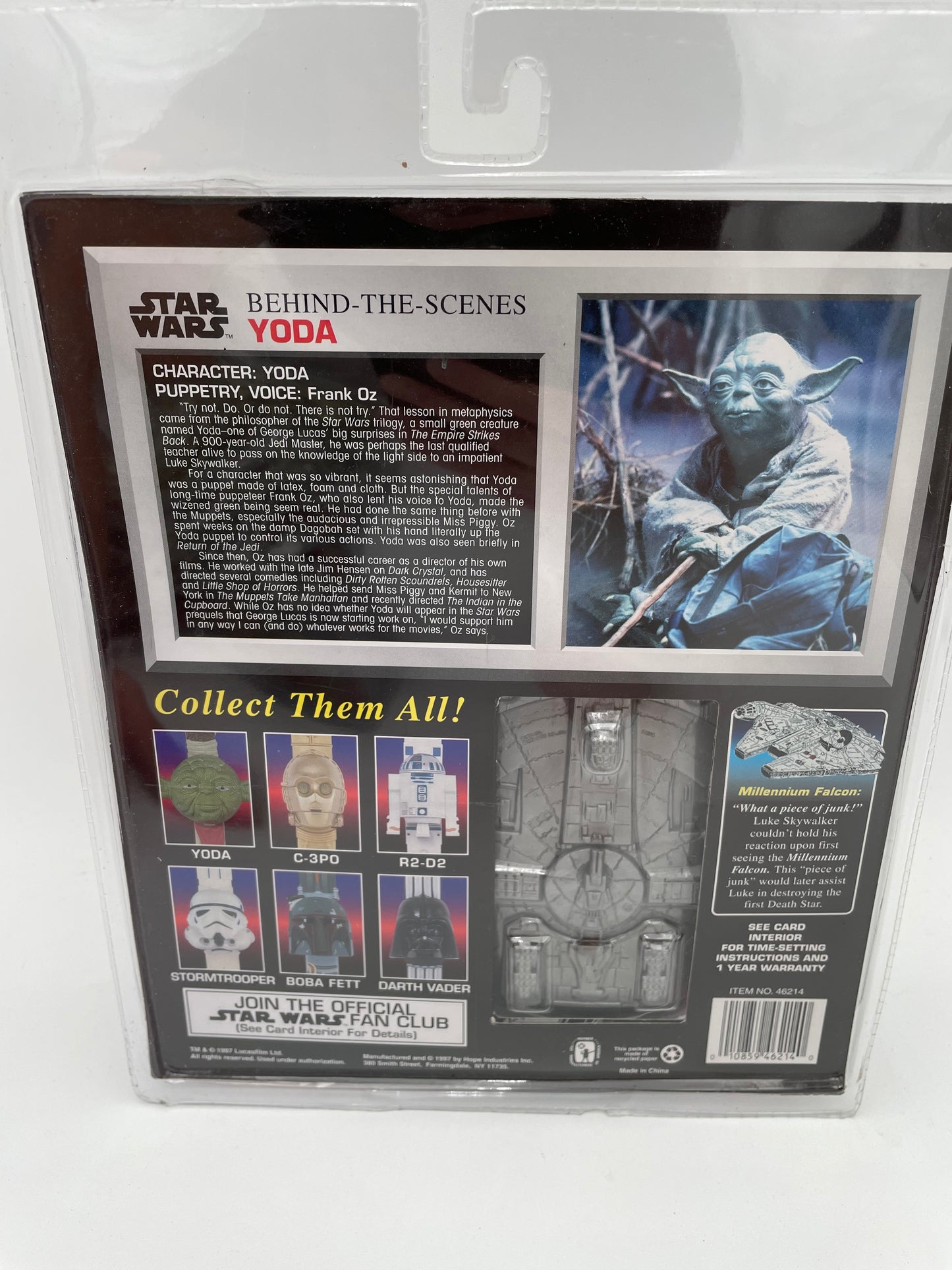 Star Wars - Yoda Collector Time Piece 1997 #101469