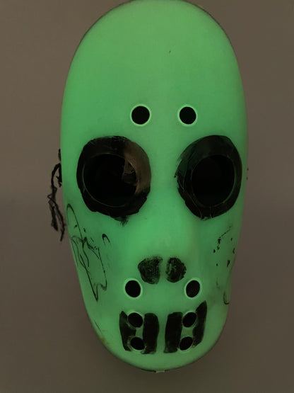 Halloween Mask - Vintage 1990s - Glowing Hockey Mask #100498