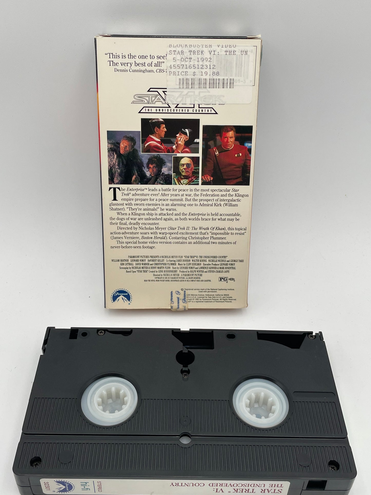 Star Trek - VHS - Star Trek VI The Undiscovered Country 1992 #104526