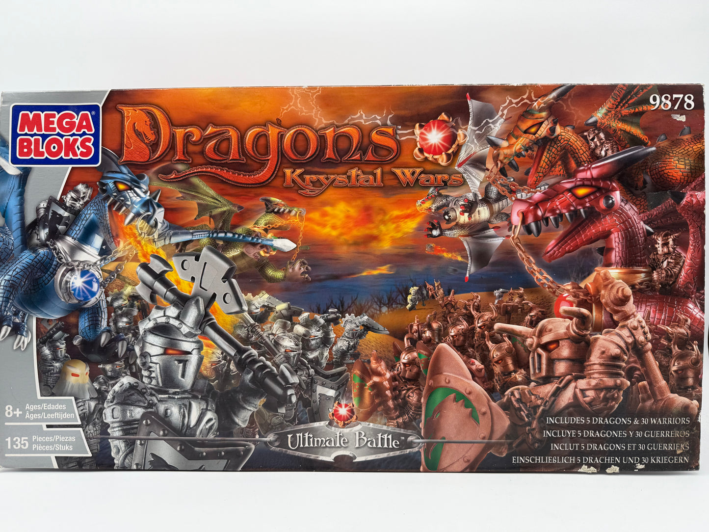 Mega Bloks - Dragons Krystal Wars - Ultimate Battle 9878 - 2003 Factory Sealed #104936