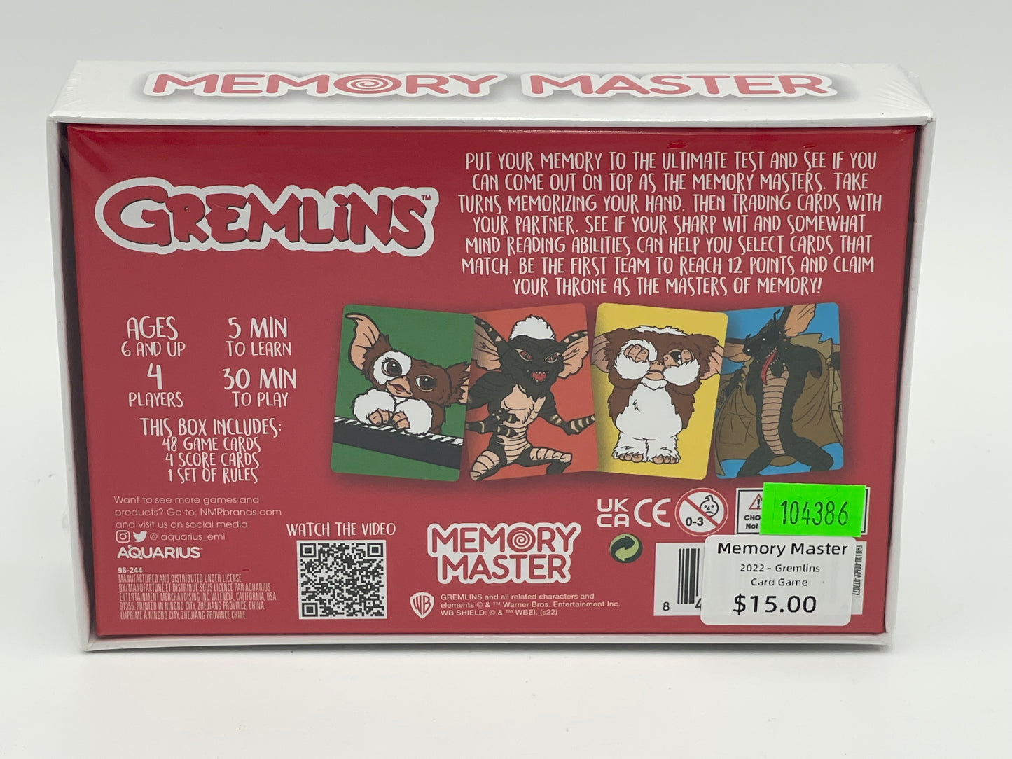 Aquarius Games  - Gremlins Memory Master 2022 #104386