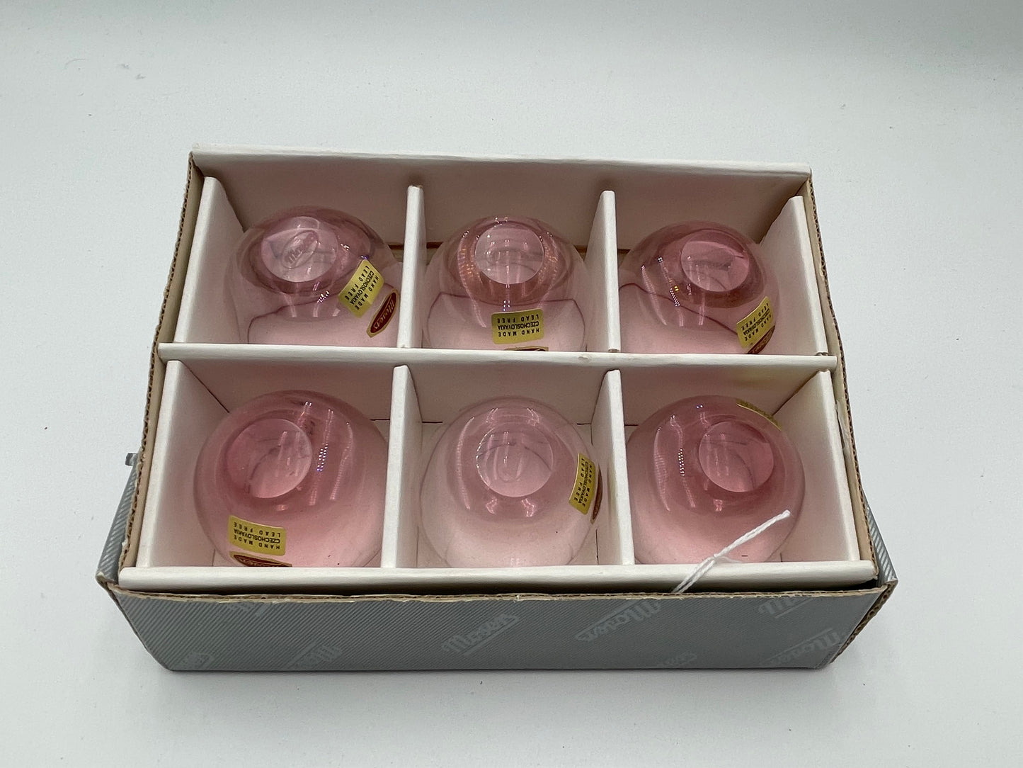 Vintage Moser Pink Glass Set