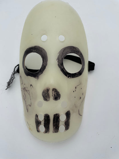 Halloween Mask - Vintage 1990s - Glowing Hockey Mask #100498