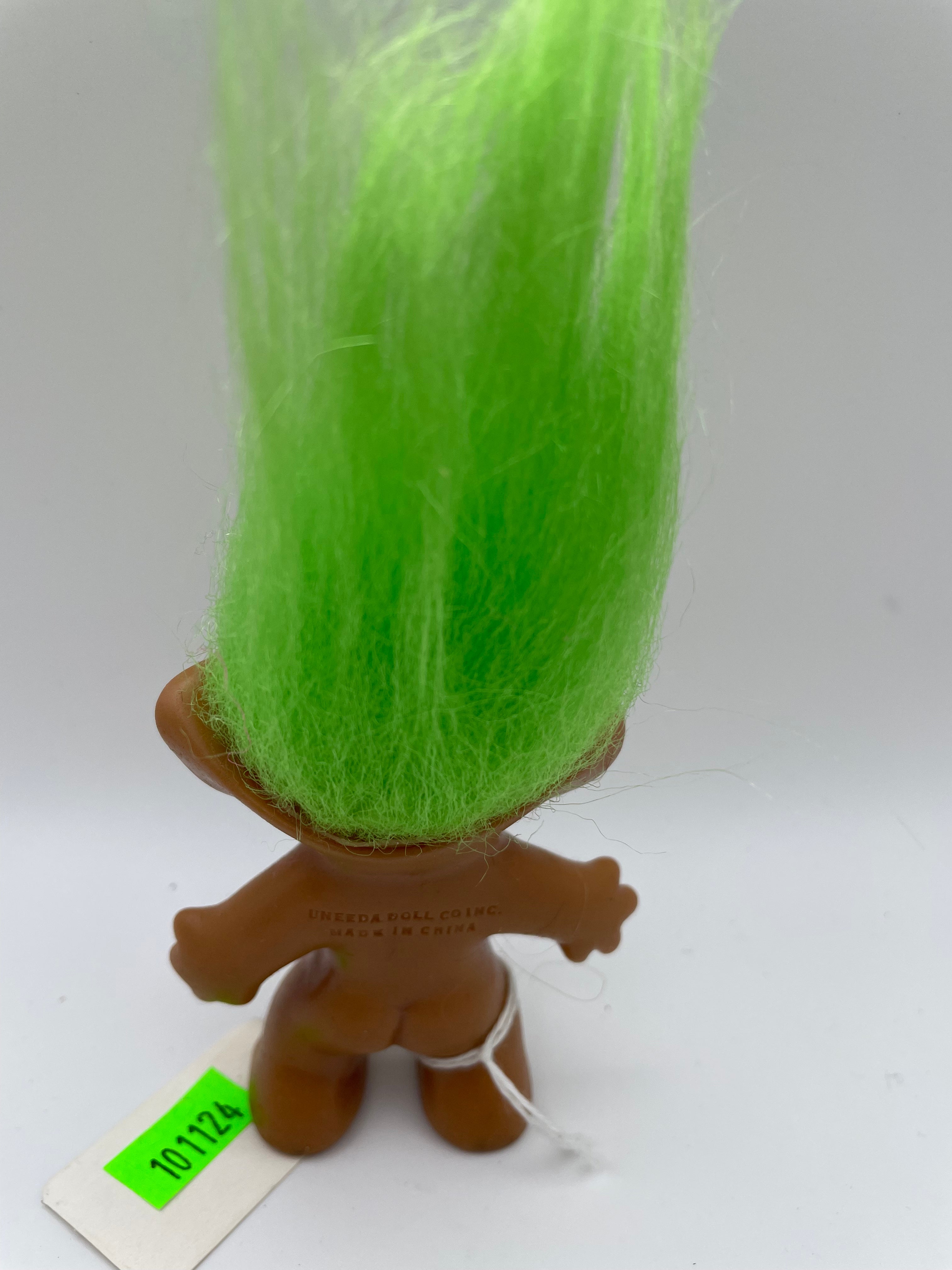 Green best sale hair troll