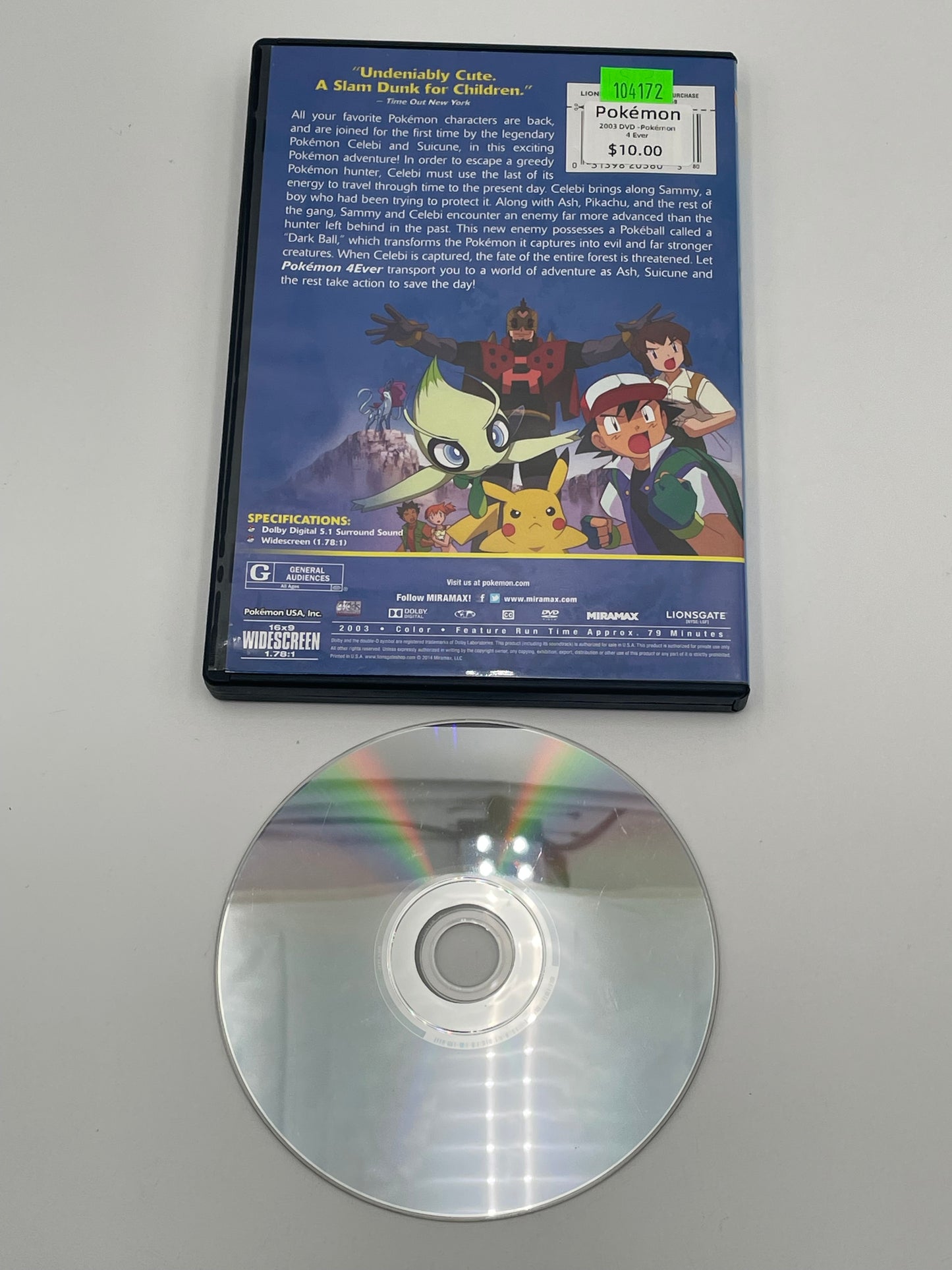 Pokémon - DVD - Pokémon 4Ever 2003 #104172