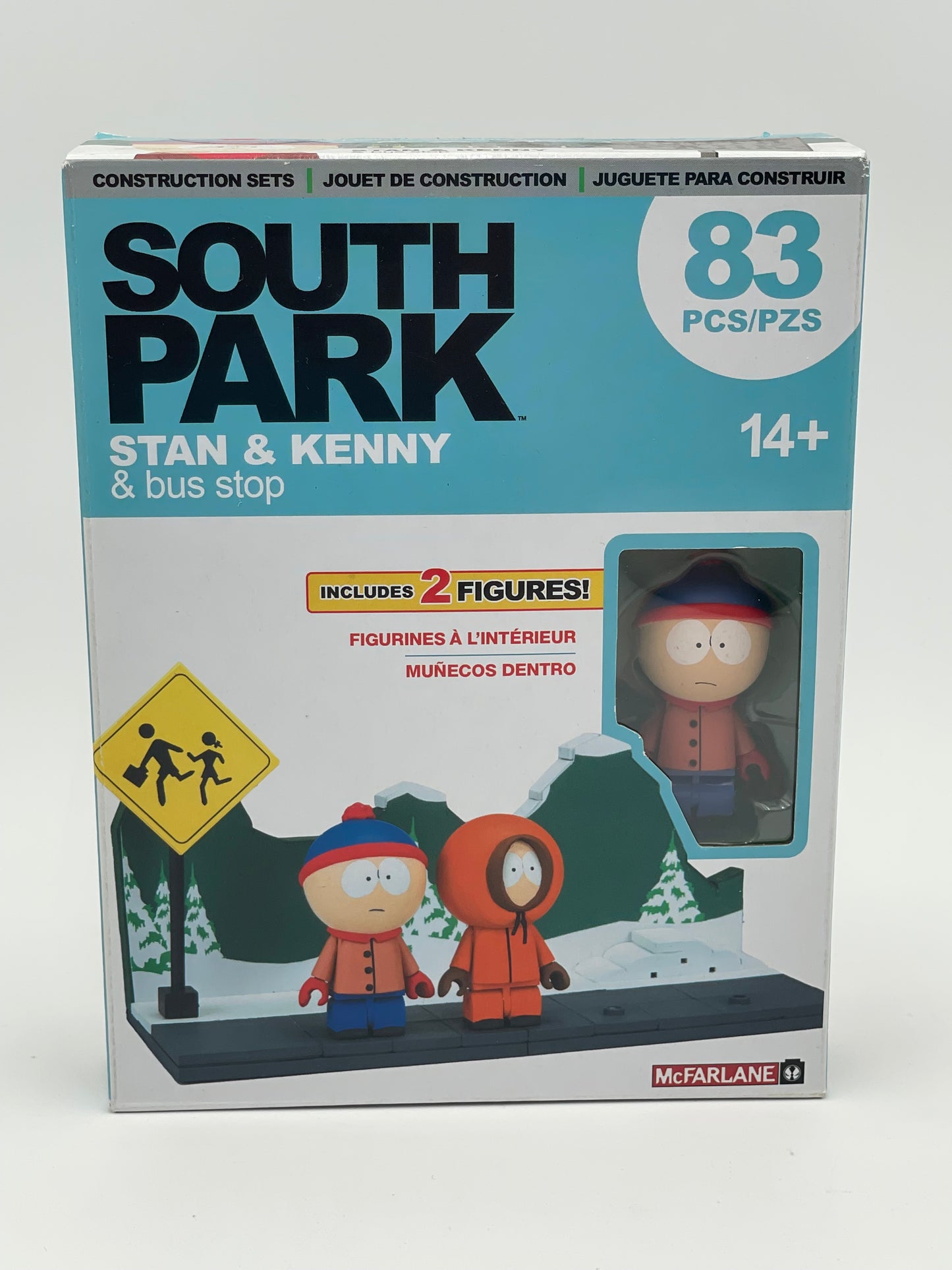 McFarlane Construction Set - South Park - Stan & Kenny Bus Stop 2017 #104389