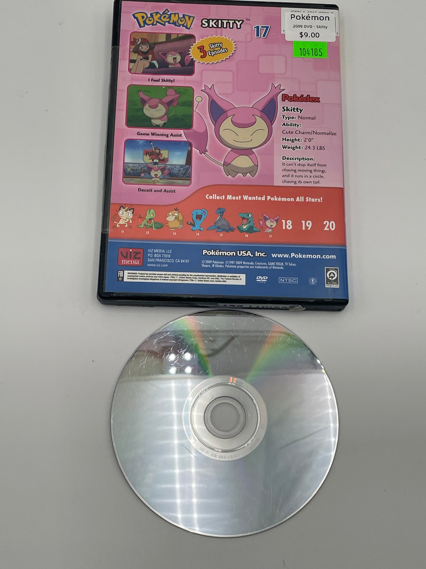 Pokémon - DVD - Skitty 2009 #104185